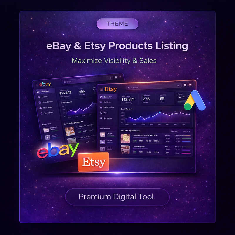 Ebay and Esty Products Listing Marketing